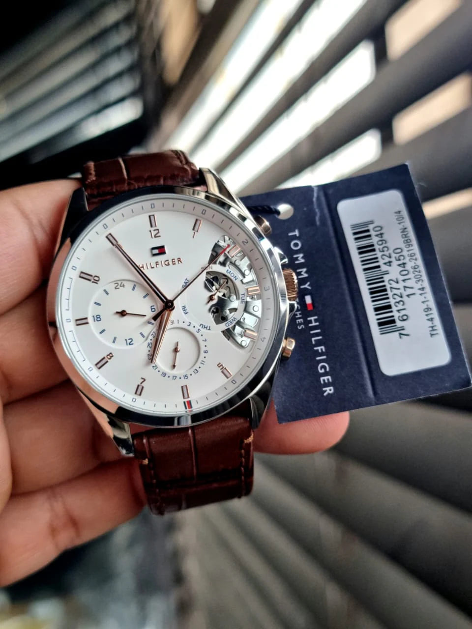 Tommy Hilfiger Quartz Multifunction Silver Dial Watch for Men - 1710450